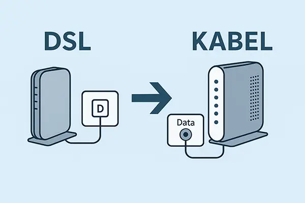 Anbieterwechsel: Von DSL zu Kabel