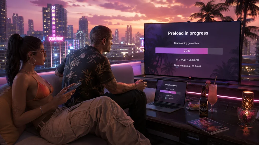 GTA 6 Download: Wie lange dauert der Download mit 50, 100, 250, 500 oder 1000 Mbit/s?