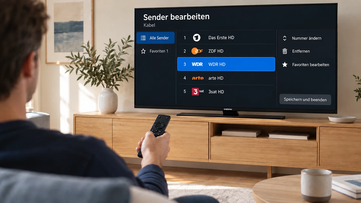 Samsung TV Sendersuchlauf Kabel: Sender richtig einstellen bei DVB-C