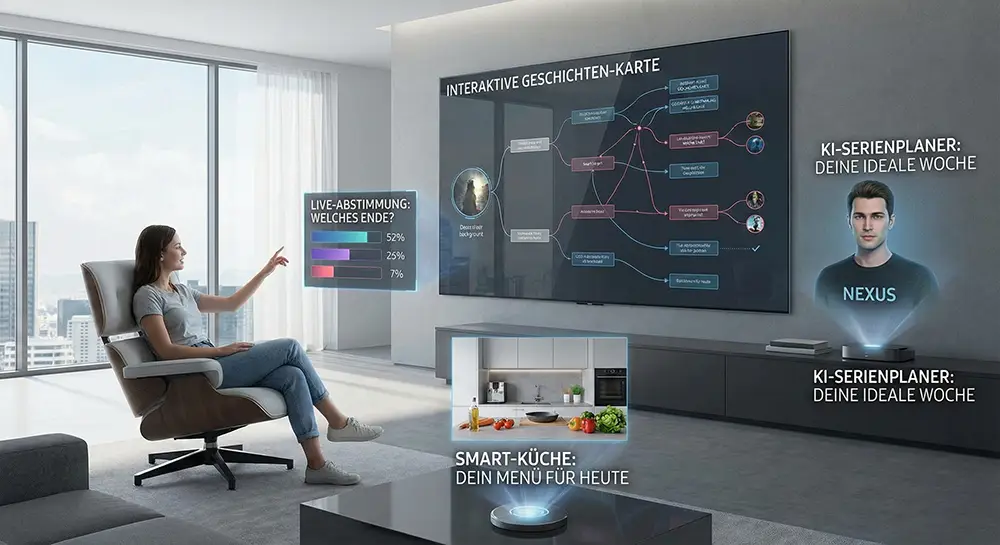 Zukunft des Fernsehens: Wie KI unsere Serien, Werbung und Empfehlungen steuert Zukunft des Fernsehens: Wie KI unsere Serien, Werbung und Empfehlungen steuert