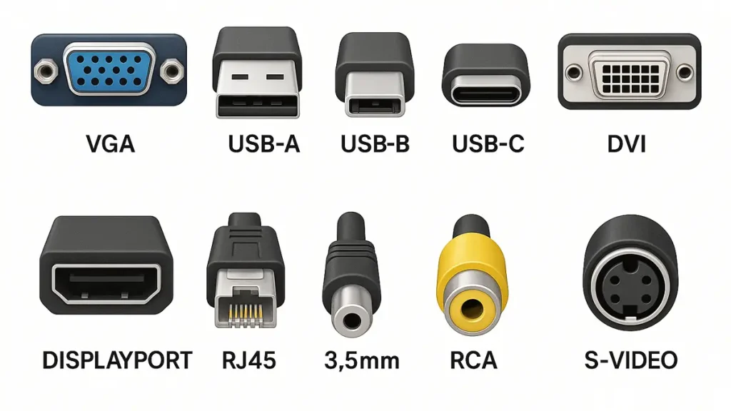 Stecker und Anschlüsse im Haushalt