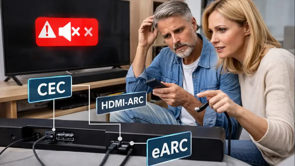 TV-Tonprobleme: HDMI-ARC/eARC, CEC und Soundbar – die häufigsten Ursachen und Lösungen